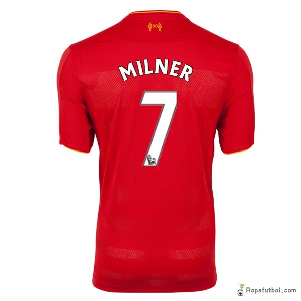 Camiseta Liverpool Replica Primera Ropa Milner 2016/17 Rojo